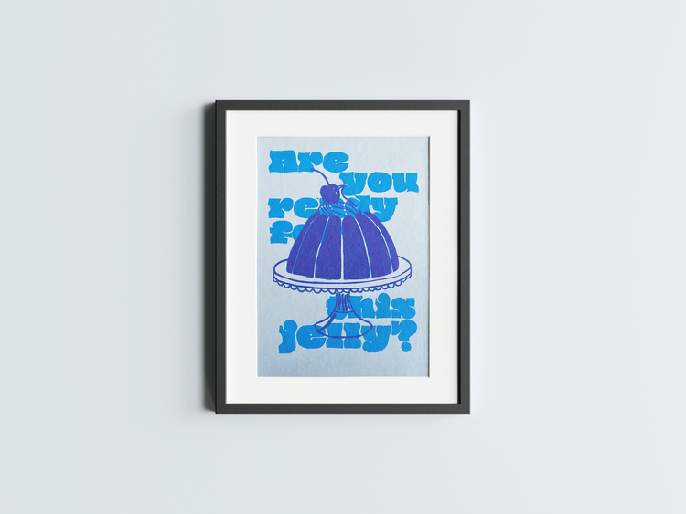 Ready For This Jelly Lino Print