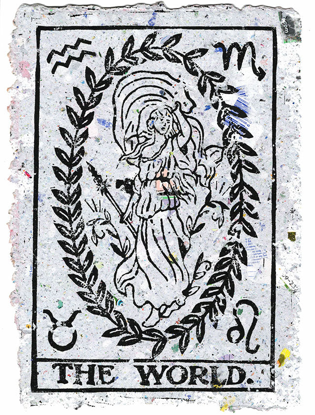 The World Tarot Card Print
