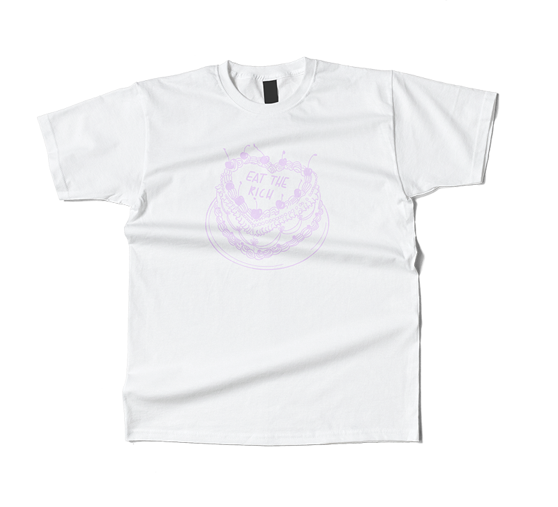 Purple Eat The Rich T-Shirt