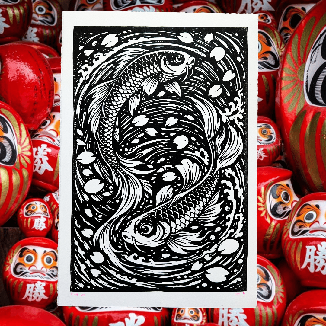 Big Sis January 26 - Playing Koi