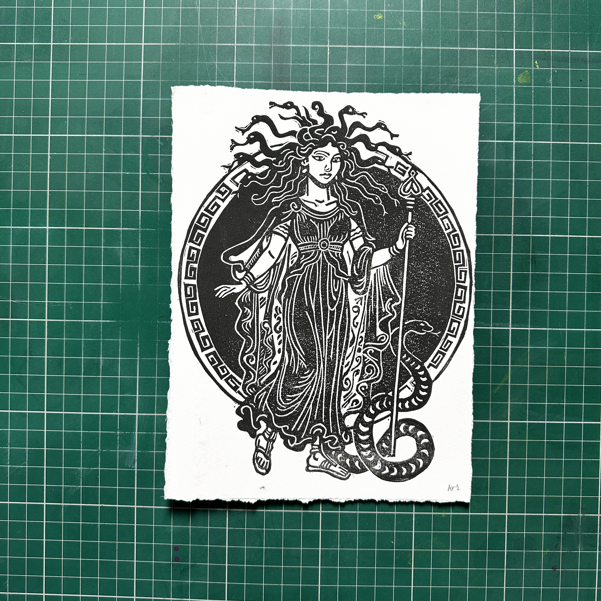 Black Medusa Print