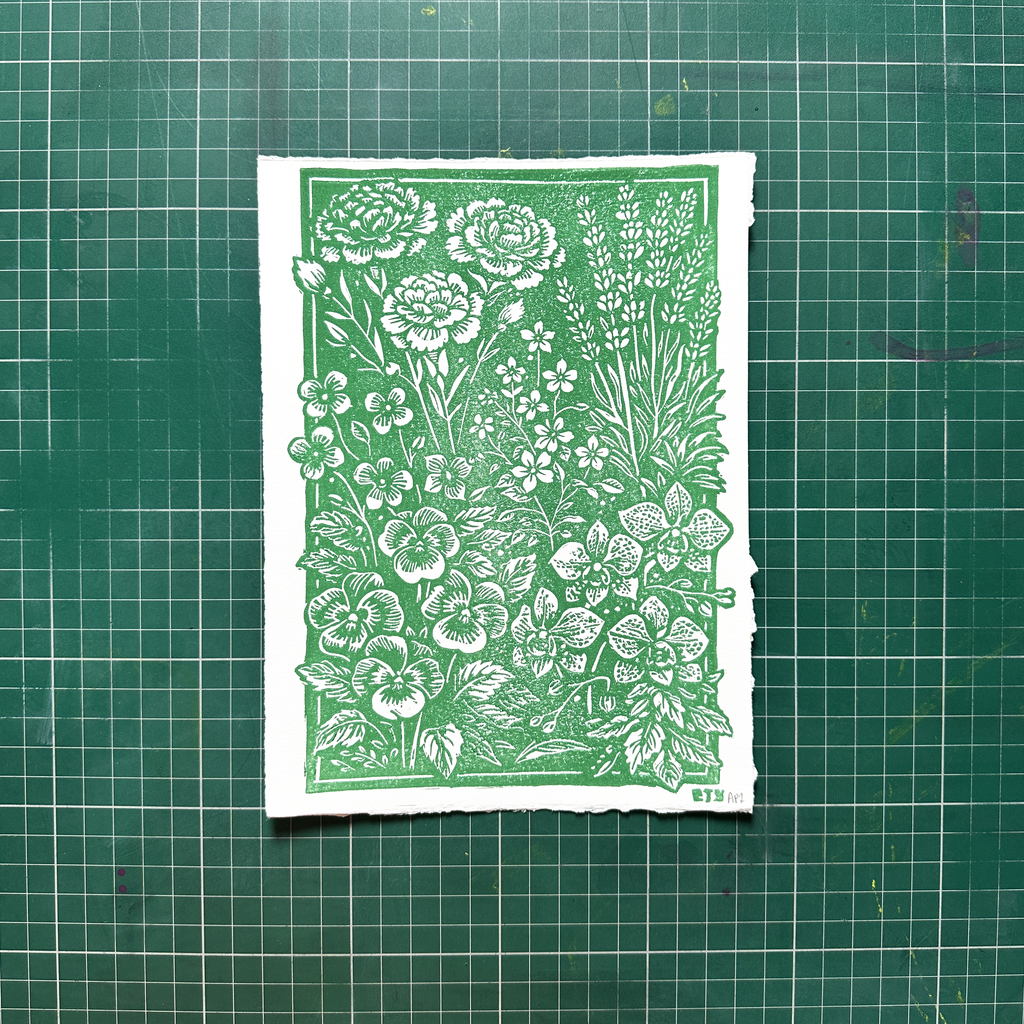 Green Queer Floral Print