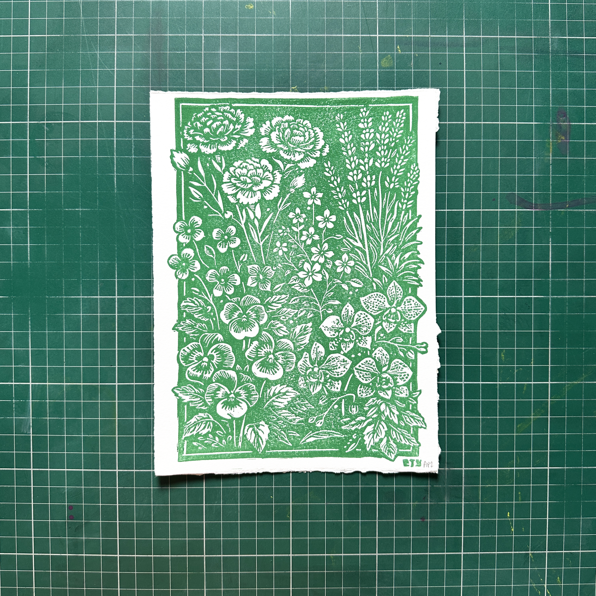 Green Queer Floral Print