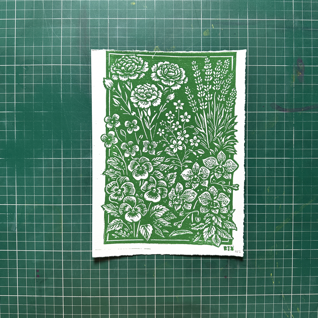 Green Queer Floral Print
