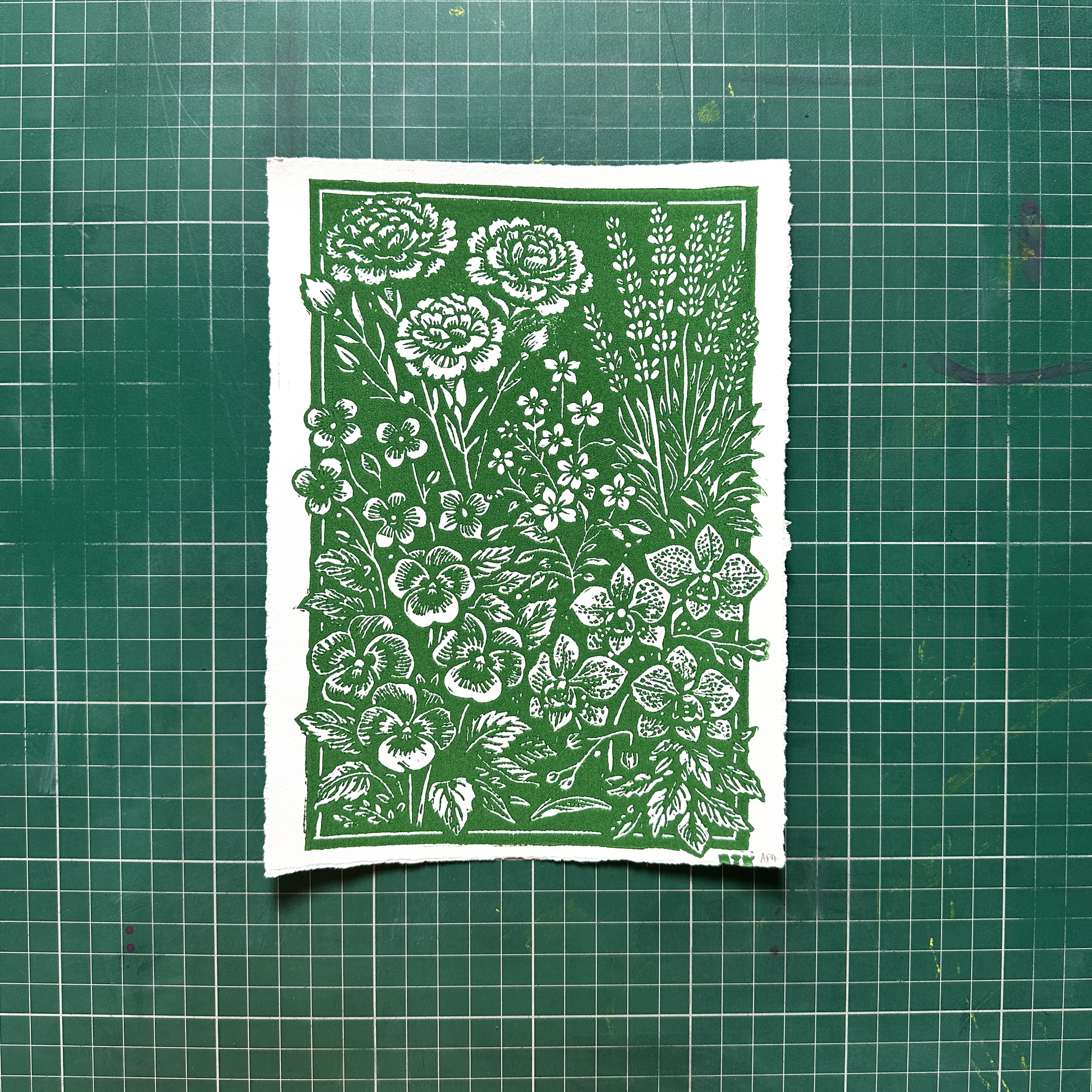 Green Queer Floral Print