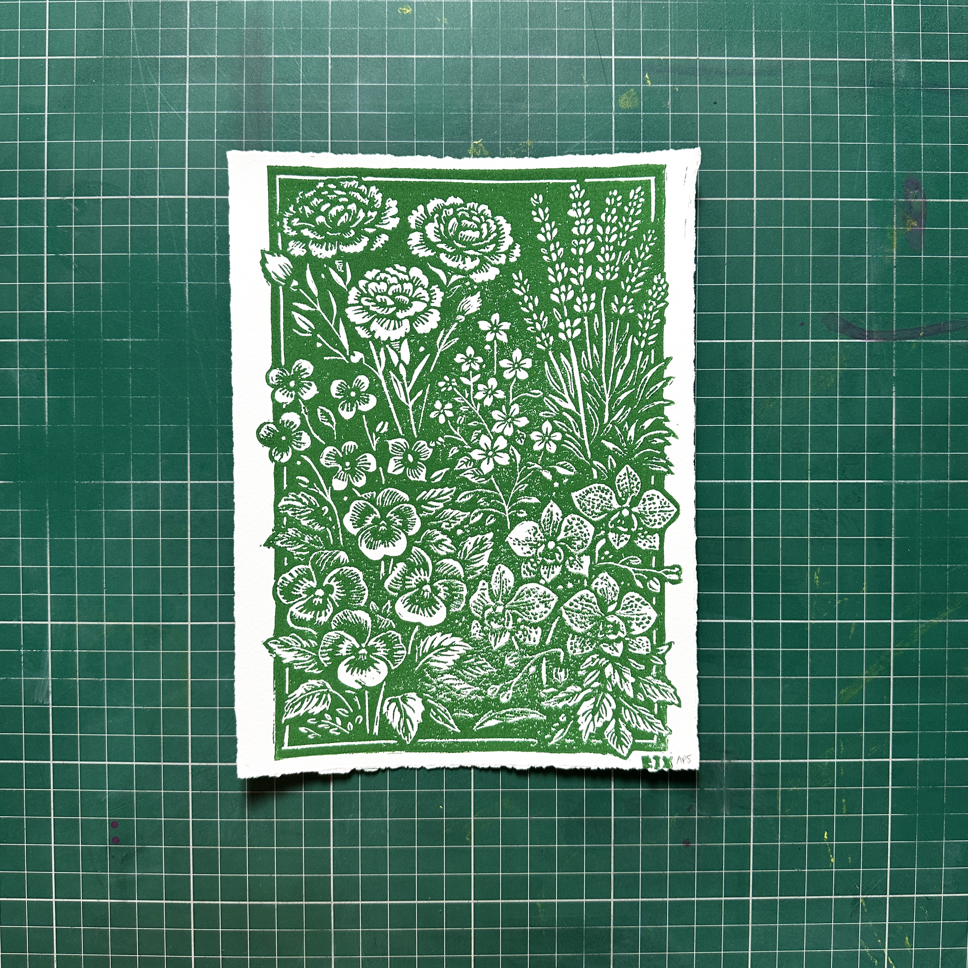 Green Queer Floral Print