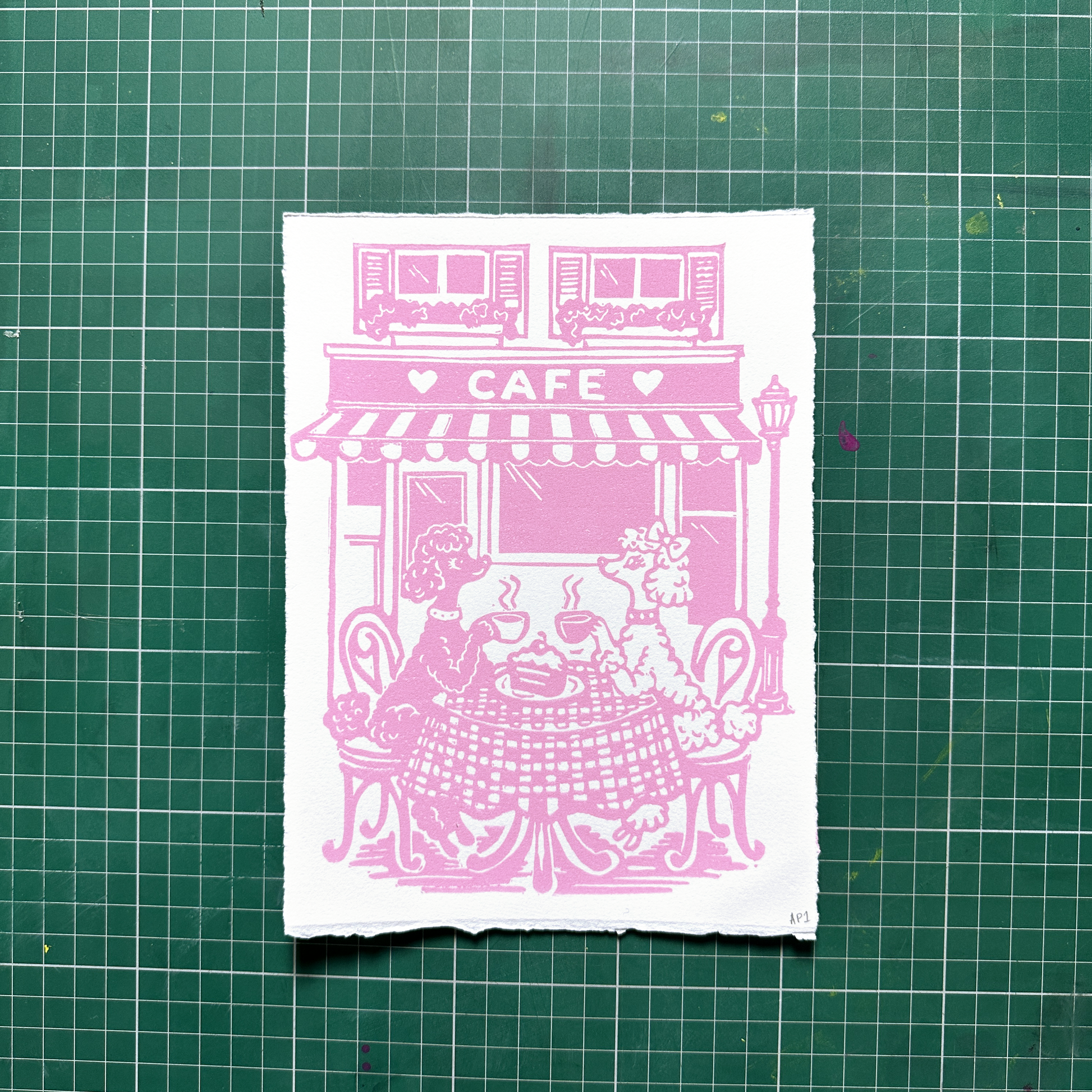 Pink Puppy Love Print