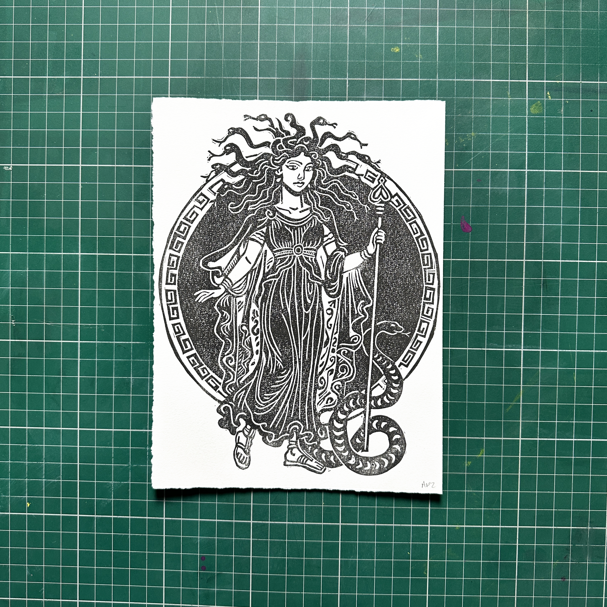 Black Medusa Print