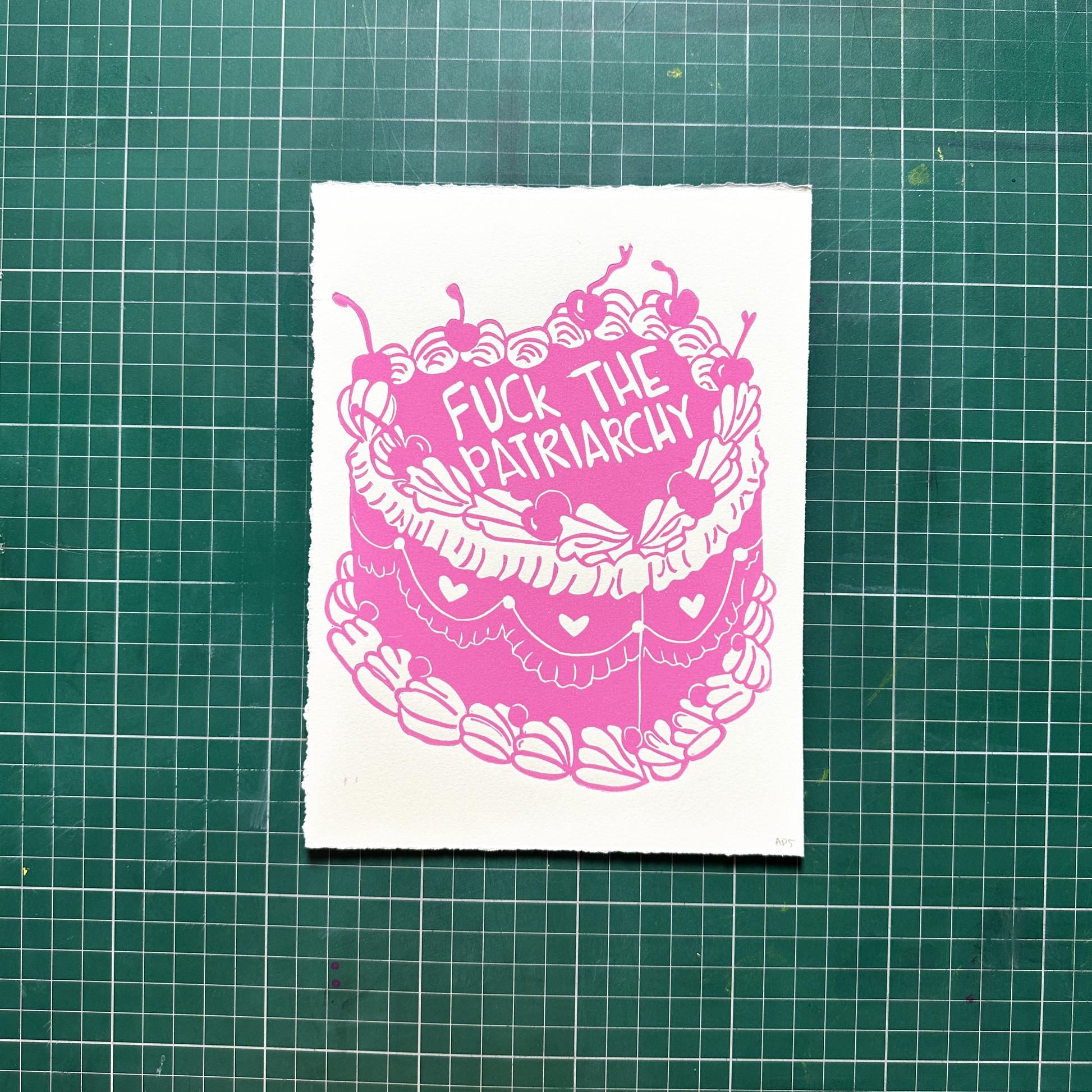 Pink Patriarchy Cake Print