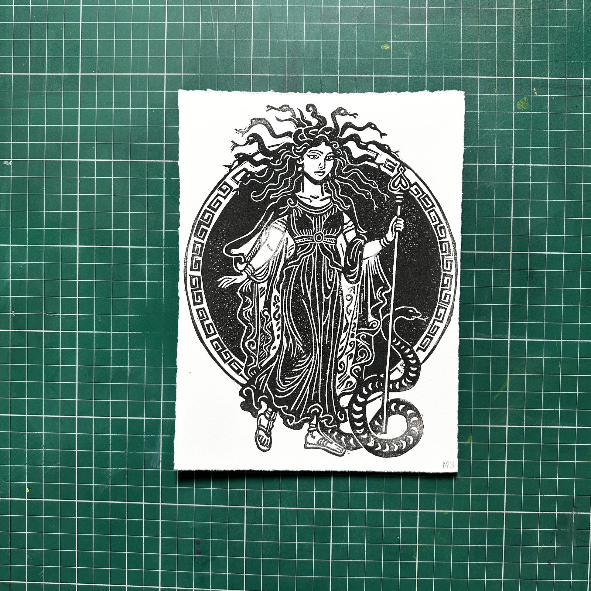 Black Medusa Print