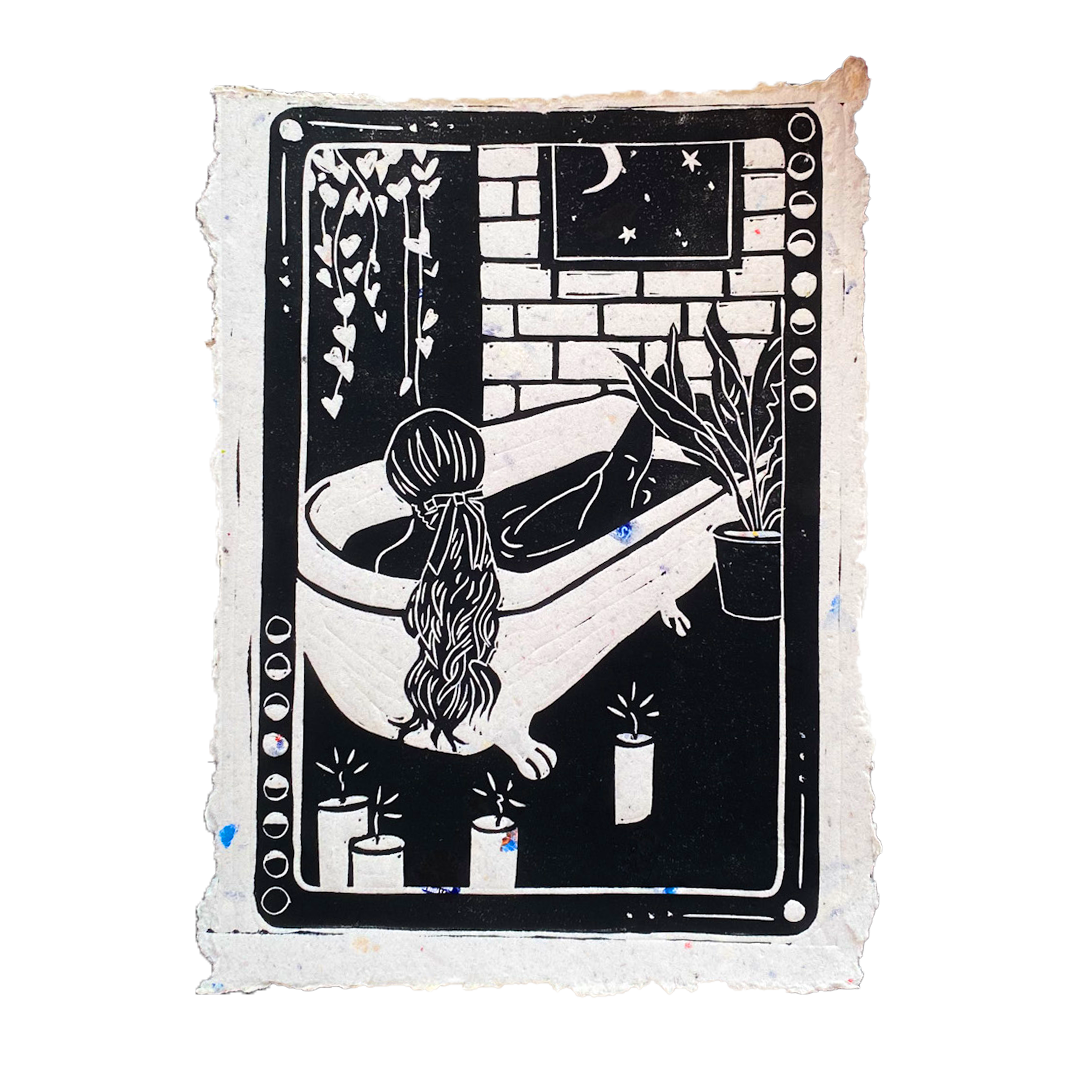 Bathe in the Moonlight Print