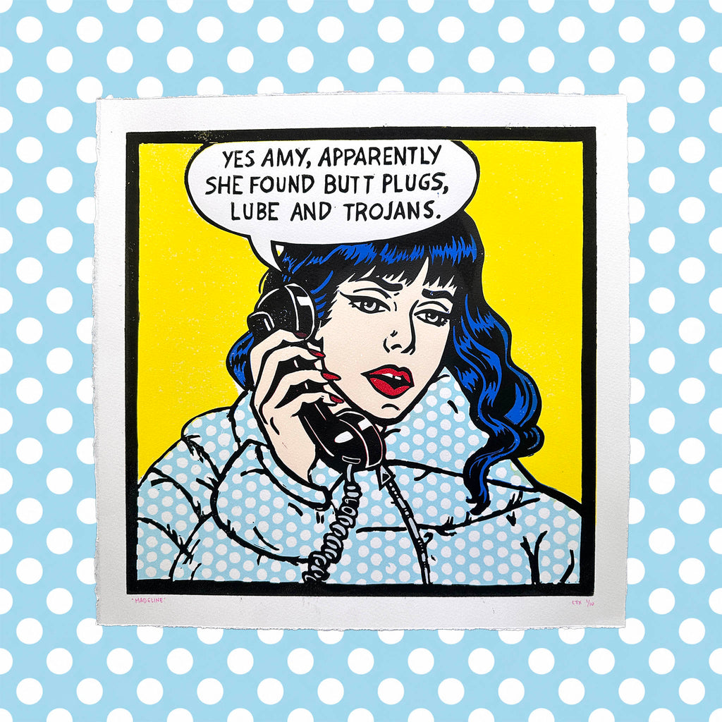 Madeline Reduction Lino Print
