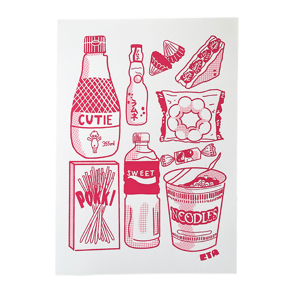Snack Time – A3 Screen Print