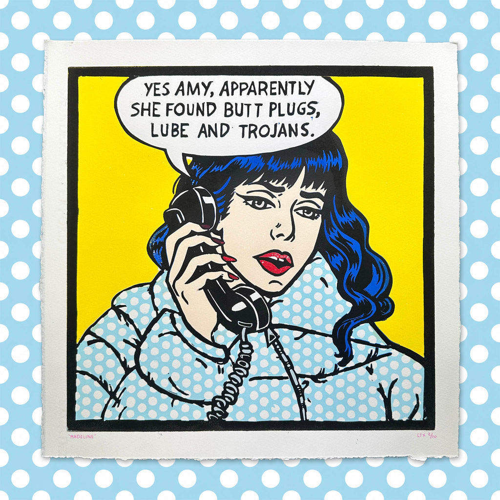 Madeline Reduction Lino Print