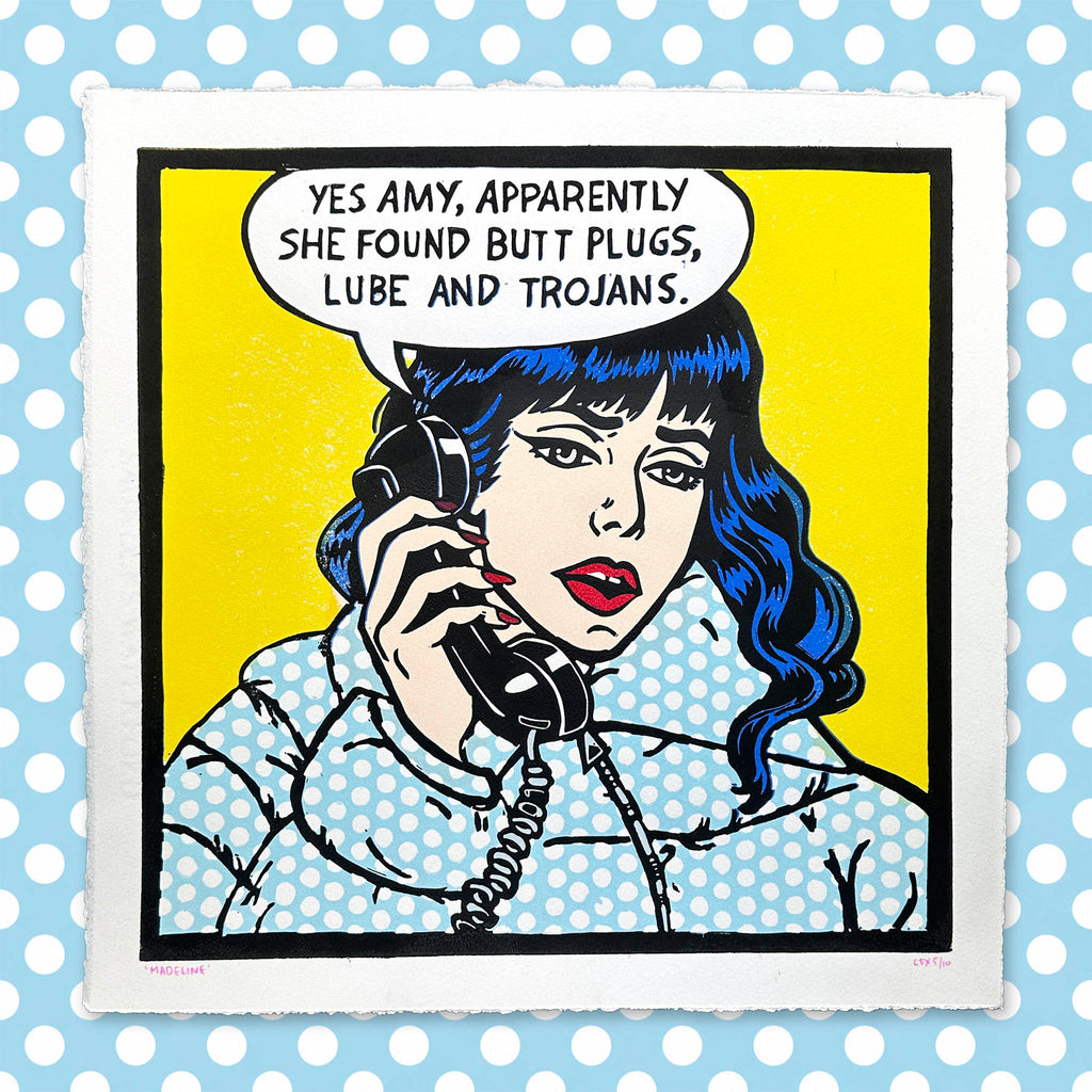 Madeline Reduction Lino Print