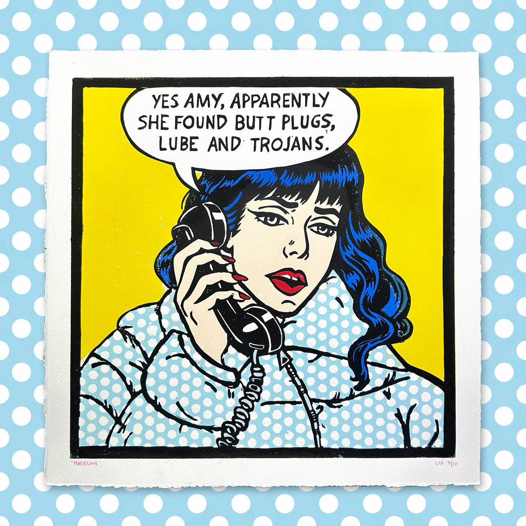 Madeline Reduction Lino Print