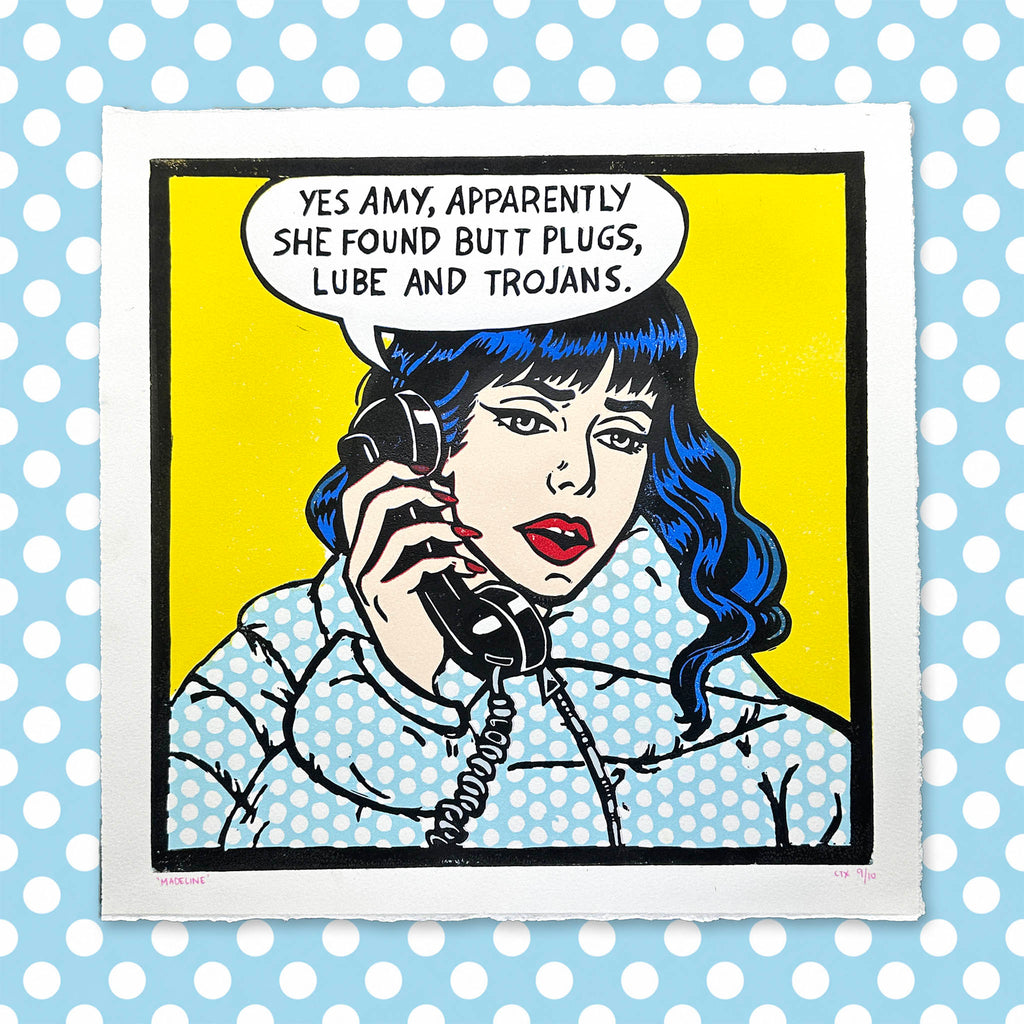 Madeline Reduction Lino Print