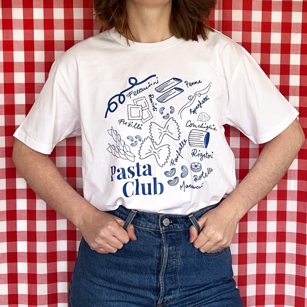White Pasta Club T-Shirt