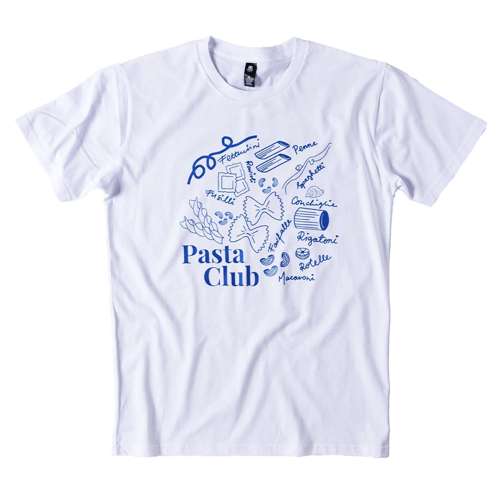 White Pasta Club T-Shirt