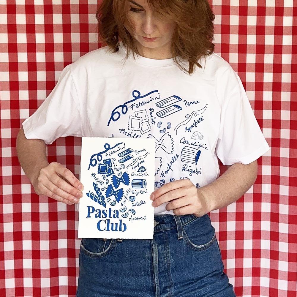 White Pasta Club T-Shirt