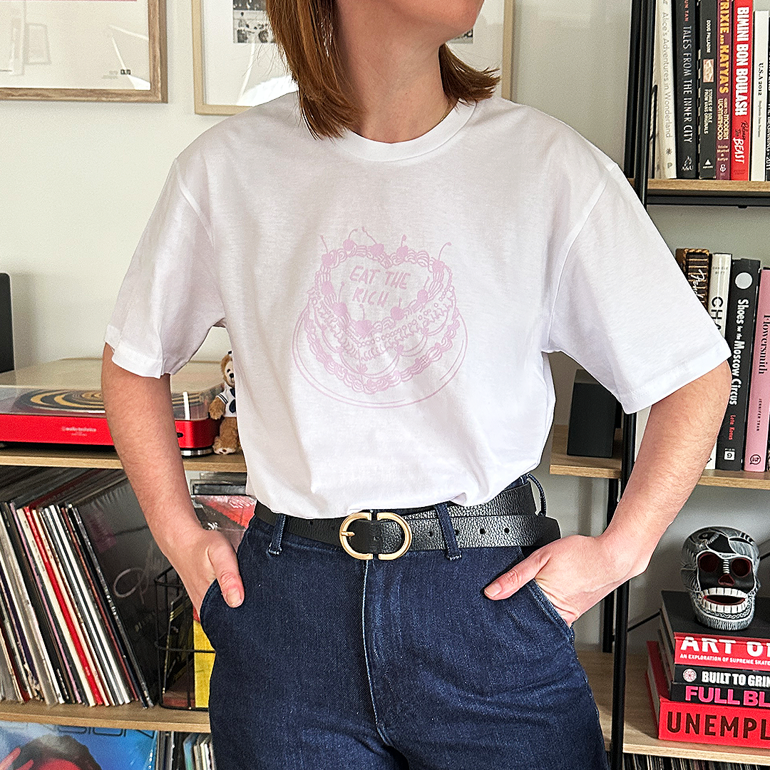 Purple Eat The Rich T-Shirt