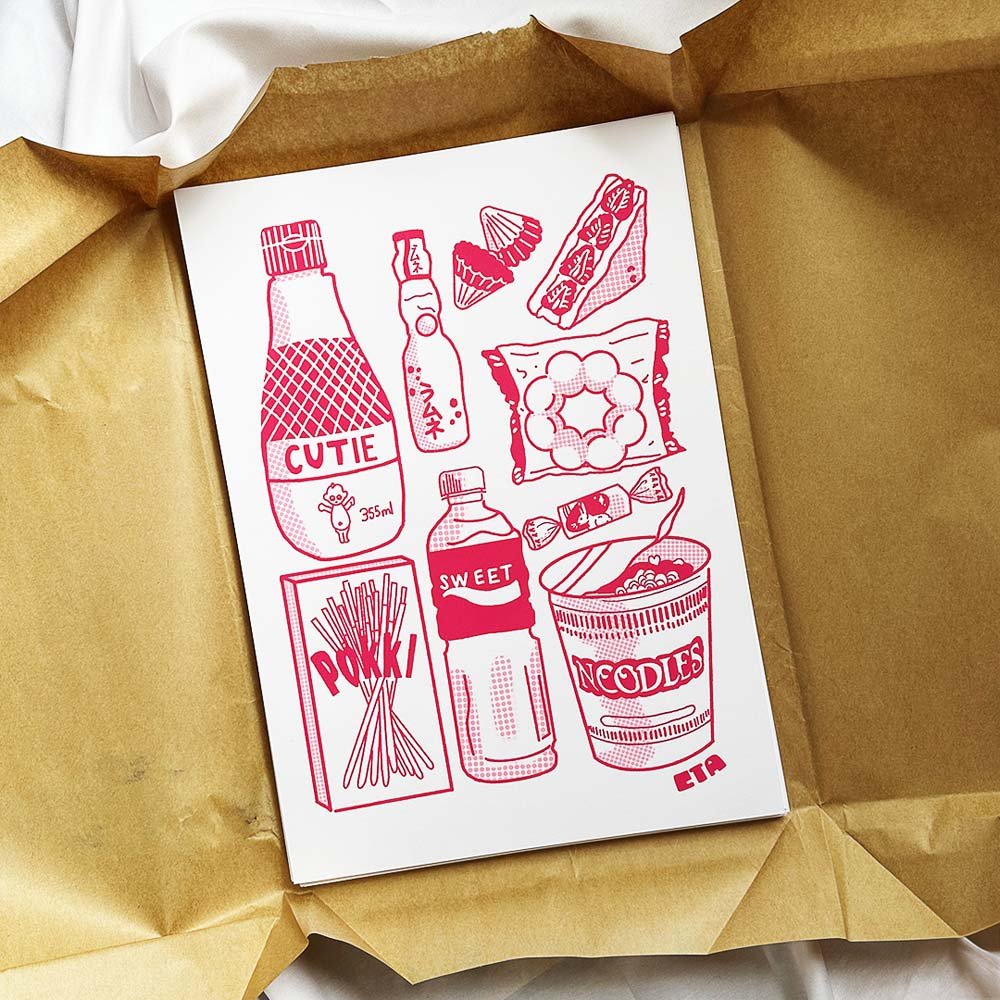 Snack Time – A3 Screen Print