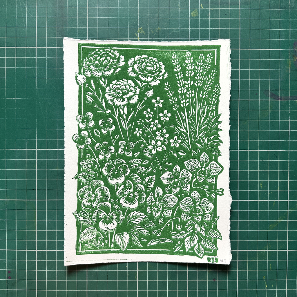 Green Queer Floral Print
